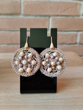 Orecchini uncinetto filo lurex