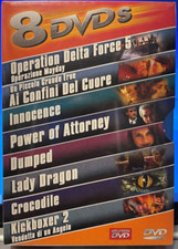 BOX 8 FILM DVD HOLLYWOOD - Lady Dragon - Crocodile ecc.. - NUOVO CELOPHANATO