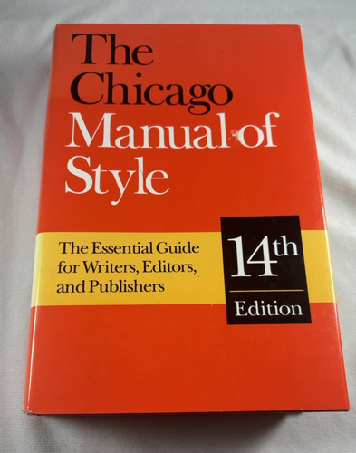 The chicago manual - manual, style