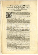 1650 ca MILANO Causa di Giovanni Battista BELLONI fornitore di marmi al Duomo