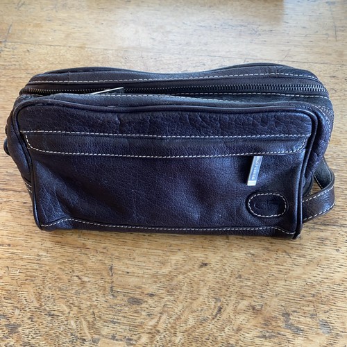 Borsa pelle marrone gino - pelle,