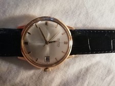 buren automatic watch 18k gold