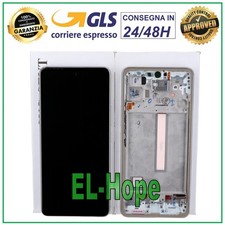 DISPLAY LCD + FRAME ORIGINALE SAMSUNG GALAXY A53 5G SM A536 A536B TOUCH BIANCO