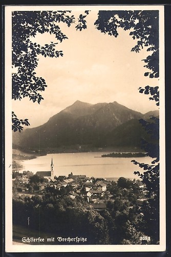 Schliersee vista del luogo - schliersee,,