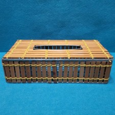 ⭐ Contenitore Scatola Porta Fazzoletti - in Stile Legno Bambù