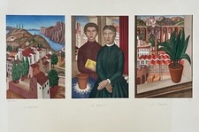 Lithographie Signée Ubaldo Oppi, Numérotée, XXe