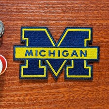 Toppa Wolverines Università del Michigan College ricamata ferro su 2,5x3"