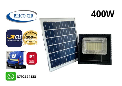 Faro led 400w con pannello - con,