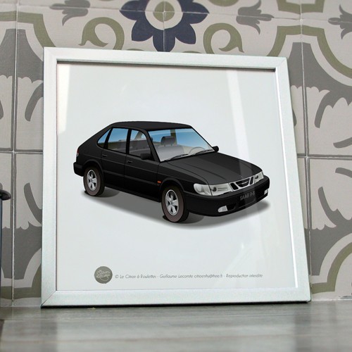 Poster saab 93 - saab,