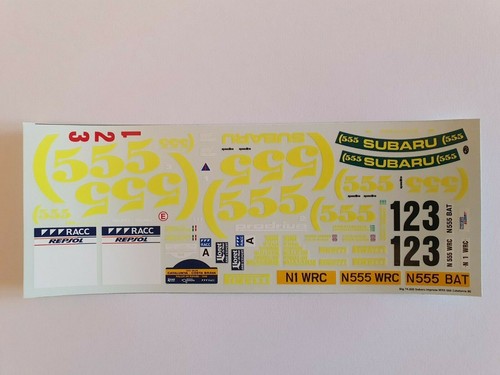 Decal subaru impreza 555 - 1/24,