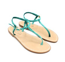 Sandali da donna bassi infradito in cuoio artigianali capri capresi positano