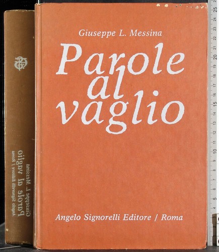 Parole vaglio giuseppe - vaglio.,
