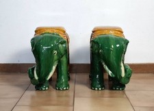 Coppia elefanti ceramica - coppia, in