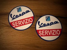 2 adesivi servizio VESPA GTS 125 300 super custom vintage Italia retrò #046
