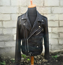 Giacca uomo vera pelle pitone