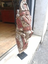 cavallo antico testa in  legno