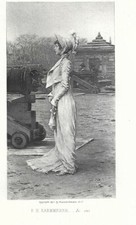 Stampa antica GENTILDONNA CON