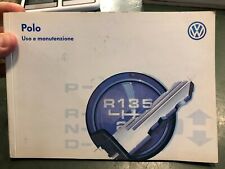 Volkswagen Polo libretto istruzioni manuale uso e manutenzione italiano 01/1995