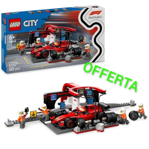 Lego city pit stop meccanici - lego,