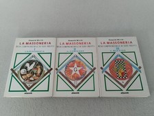 LA MASSONERIA 3 libri I° L'APPRENDISTA + II° IL COMPAGNIO + III° MAESTRO / Wirth