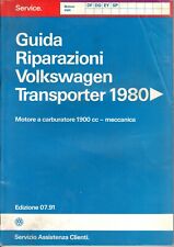 Meccanica RIPARAZIONE VW Transporter T3 motori 1.900 carburatori  DF DG EY SP
