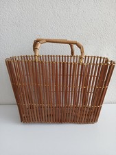 Borsa A Mano in Legno Bambù Pieghevole Vintage