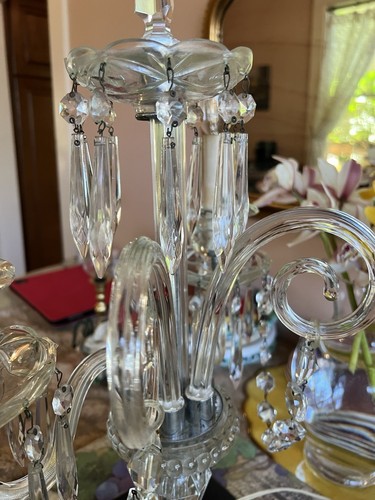 Coppia candelabri cristallo - coppia,