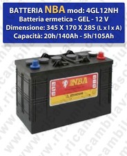 4GL12NH Batteria Ermetica GEL