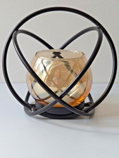 Candele design metallo nero e