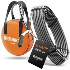 Sonda Sturatubi per Pulizia 3.0 [15m] Estremamente Lunga Molla Stura Tubi Ideale