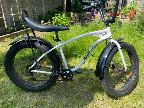 Fat bike bianca molto - molto, pulita