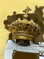Corona per Madonna imperiale Ottone Nuova Cesello 4 Cm  Diametro