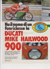 advertising Pubblicità TEST DUCATI  900 MIKE HAILWOOD 1980-MAXIMOTO MOTOITALIANE