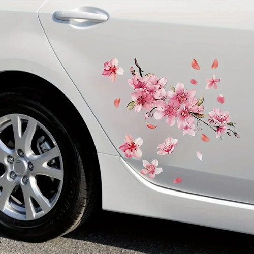 Adesivi auto rosa - auto, fiore
