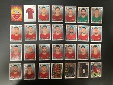 28 FIGURINE STICKERS CALCIATORI PANINI 2017-18  SQUADRA COMPLETA  ROMA