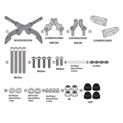 Staffa bauletto givi monokey - givi,