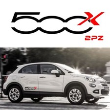 2PZ Kit Adesivo Fiat 500X Fiancata Auto Sport Adesivi Stickers Prespaziato 