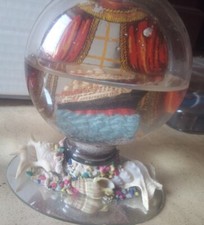 Antica snow ball palla di vetro con neve souvenir sfera di vetro con neve