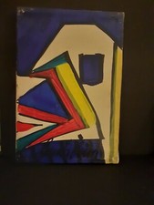 Gentilini Aldo (Genova 1912-Volpeglino 1982) Acrilico su tela, studio cromatico