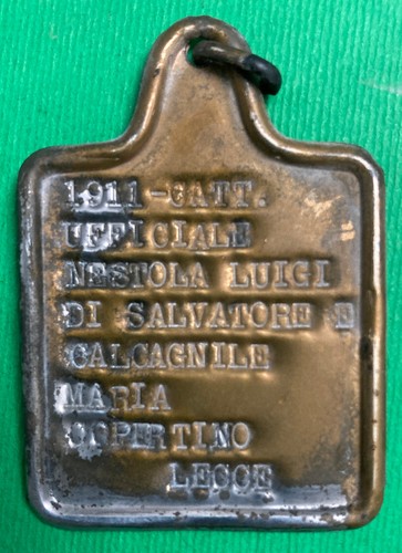 Piastrina militare 1911 - piastrina,