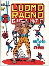L' UOMO RAGNO GIGANTE N.13 IL RITORNO DI KRAVEN editoriale corno 1977 spider-man