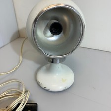 Lampada da tavolo con calamita magnete Design anni '60 bianco 