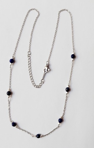 Collana acciaio con pietre - con,