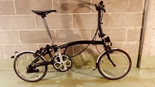 Bicicletta pieghevole Brompton nera C-line 2 marce - Buono stato