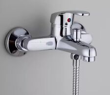 RUBINETTO PER VASCA DA BAGNO CROMATO MISCELATORE CON INNESCO DOCCIA IN METALLO