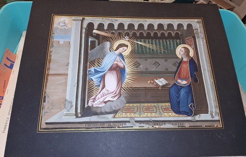 Acquarello antico madonna - acquarello,
