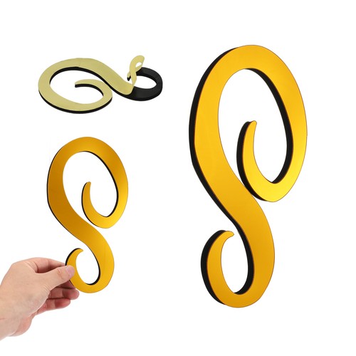 Adesivi lettera oro - 3d,
