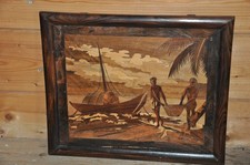 Vecchio quadro intarsiato