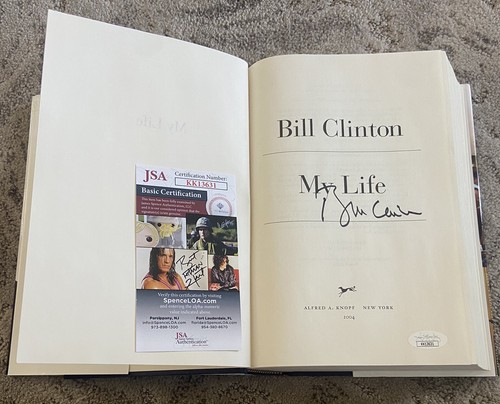 Autografo firmato bill - firmato, clinton