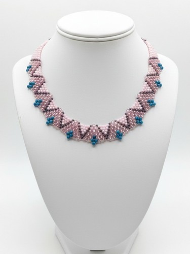 Collana girocollo rosa choker - collana,